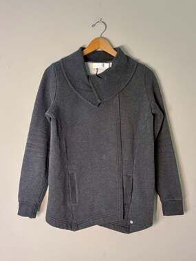 Zella Amazing Cozy Wrap Jacket Charcoal Gray